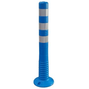 Słupek parkingowy blokujący T-FLEX | PCV, 75 cm, na stopie, elastyczny, uchylny